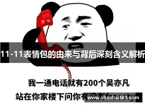 11-11表情包的由来与背后深刻含义解析